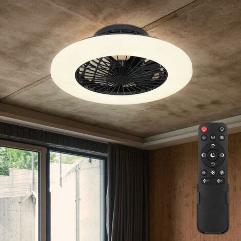 Ventilatore Da Soffitto Con Luce E Telecomando Plafoniera Silenziosa