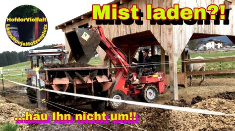 Schnell Mist Laden Weidemann Hoflader Farmvlog Fiat