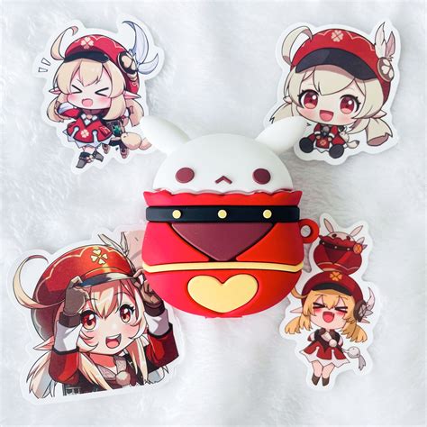 Genshin Impact Airpods Case Genshin Cute Airpods Case Anime Etsy