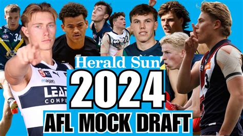 Afl Draft 2024 First Round Mock Draft Who Every Club Will Select