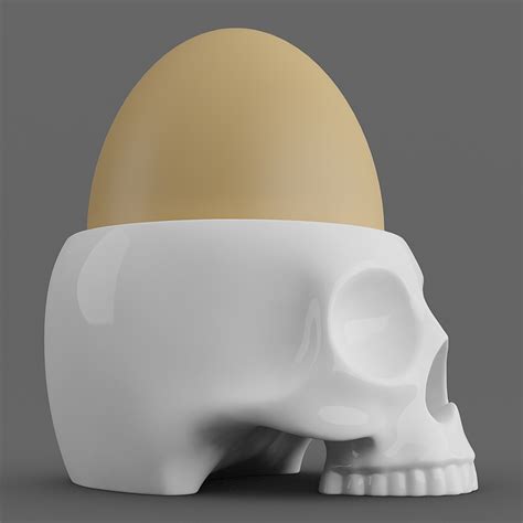 Skull Egg Cup 3d Model Max Obj Fbx Stl