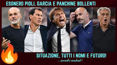 Esonero Di Pioli E Rudi Garcia Milan Napoli Conte Italiano