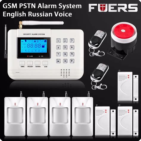 New Fuers Wireless Home Burglar Security Sim Gsm Pstn Dual Network Alarm System Pir Detector