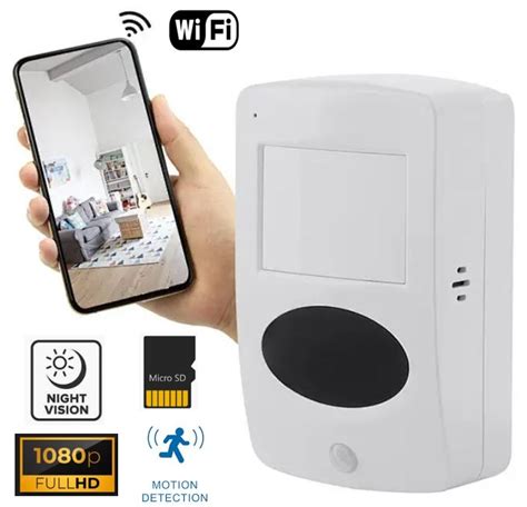 Gizli hareket dedektörlü casus kamera WiFi FULL HD 1080P IR gece