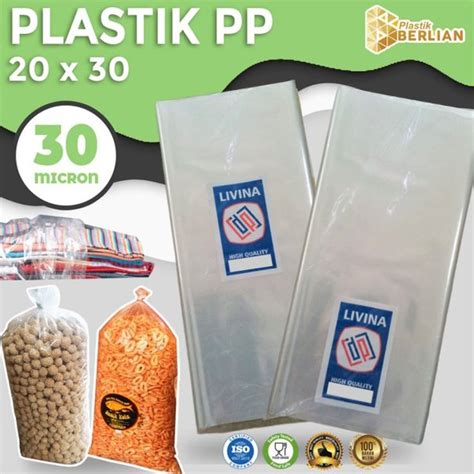 Jual Plastik Pp Bening Livina 20 X 30 Plastik Laundry Snack 30 Mic 250gr Di Lapak Toko Plastik