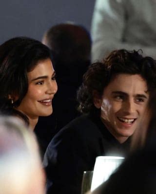 Kylie Jenner and Timothee Chalamet sitting beside each other at the WSJ ...