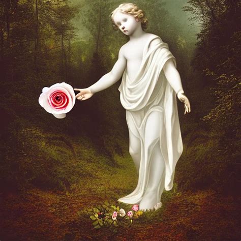 Stable Diffusion Prompt White Angel With A Rose In His PromptHero