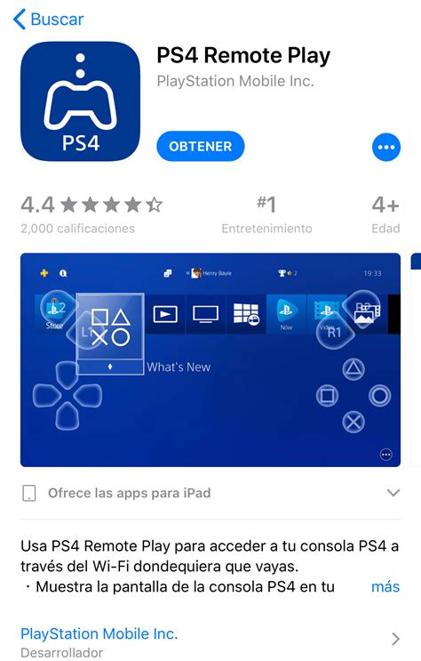 Llegó una app para jugar a la PlayStation 4 desde el iPhone o iPad