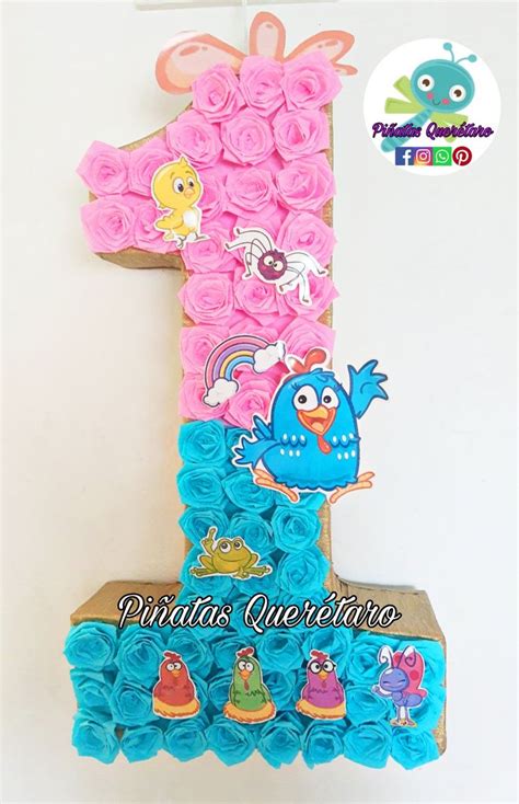 Pi Ata N Mero Uno Con Tem Tica De La Gallinita Pintadita Acabado