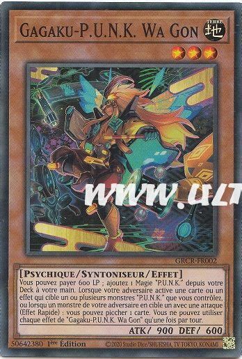 Gagaku P U N K Wa Gon Grcr Fr Carte Yu Gi Oh Cartes L Unit