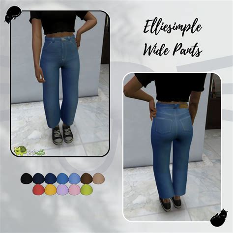 Elliesimple Wide Pants For MP Female V1 1 GTA 5 Mod