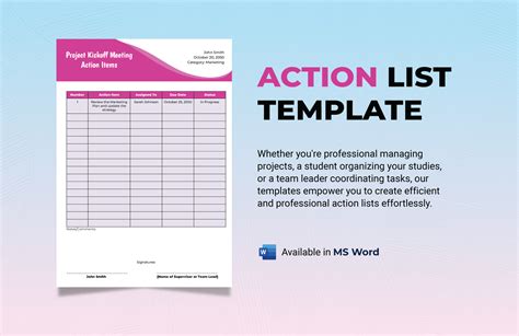 FREE List Template - Download in Word, Google Docs, Excel, PDF, Google ...