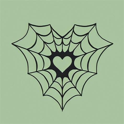 corazón telaraña Simplistic tattoos Grunge tattoo Tattoo flash art