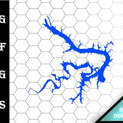 Keystone Lake Map Art - Etsy