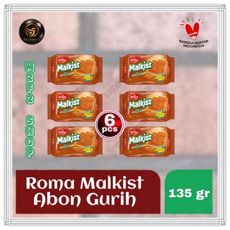 Jual Roma Biskuit Malkist Rasa Abon Gurih 135 Gr Kemasan Pack