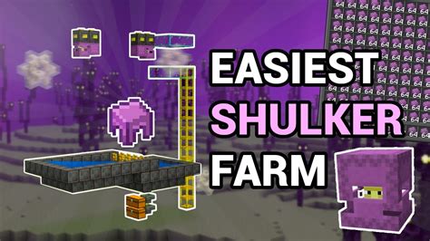 Easiest Shulker Farm Tutorial Minecraft Bedrock Youtube