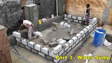 A Z Construction Part Construction Of Water Sump And Foundation