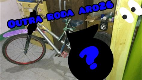 Coloquei Roda Aro Na Traseira Da Mini Bike De Trilha Youtube