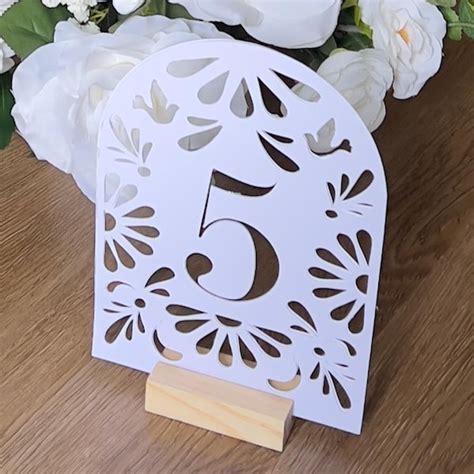 Papel Picado Table Numbers Etsy