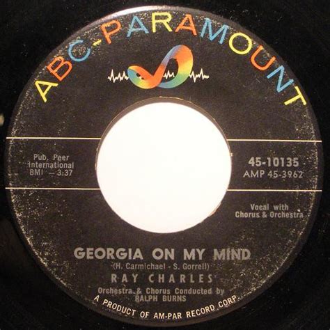 Ray Charles Georgia On My Mind Releases Discogs