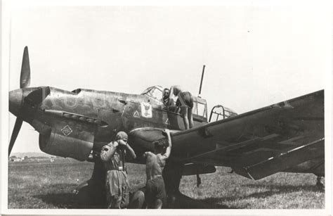 S650 Foto Wehrmacht Archiv Repro WL Flugzeug Ju87 Stuka Emblem Schule