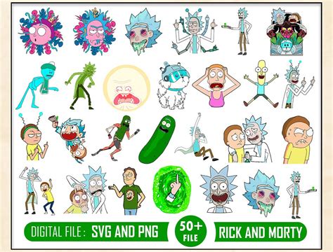 Rick And Morty Svg Bundle Rick Morty Svg Cut File Rick And Morty Svg