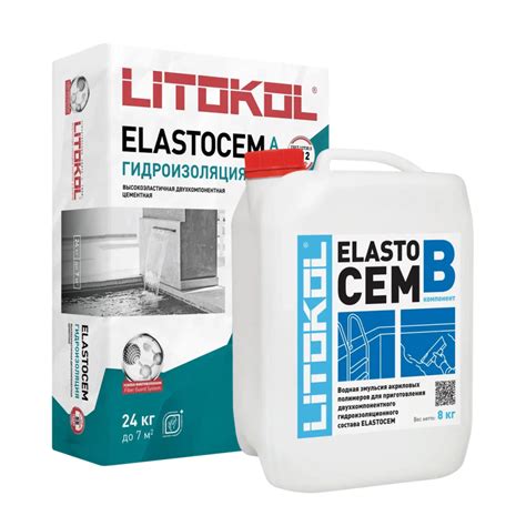 Гидроизоляция двухкомпонентная Litokol Elastocem (A+B) 32 кг купить по ...