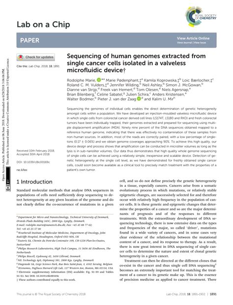 (PDF) Sequencing of human genomes extracted from single cancer cells ... 