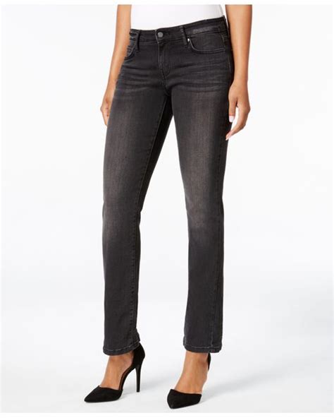 Calvin klein jeans Straight-leg Jeans in Black | Lyst