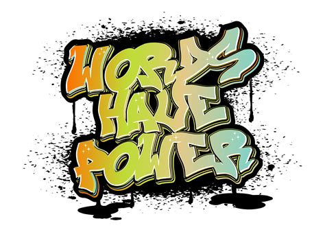 Words Have Power Graphic by Boy William · Creative Fabrica