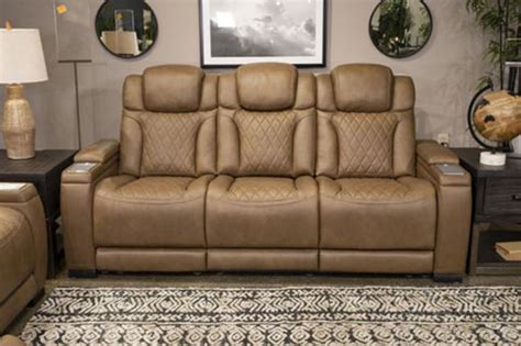 Strikefirst Power Reclining Sofa In Nutmeg U