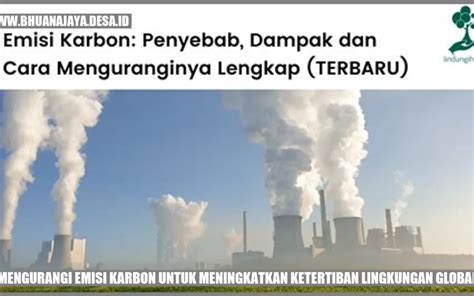 Mengurangi Emisi Karbon Untuk Meningkatkan Ketertiban Lingkungan Global