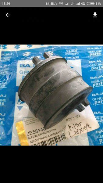 Jual Karet Intake Karburator Bajaj Pulsar 135 Ori Bajaj Di Lapak Agus