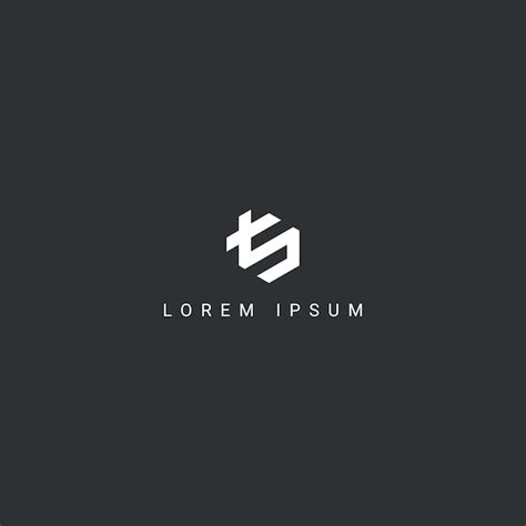 Premium Vector Minimal Creative Unique Letter Ts St Logo Monogram