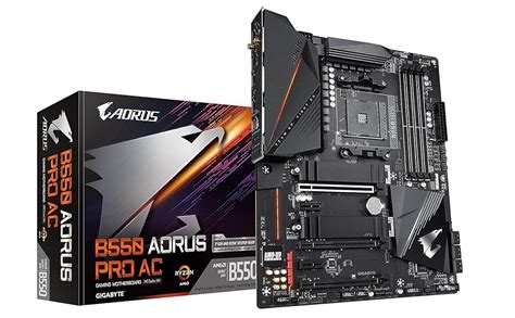 Gigabyte Tarjeta Madre B550 Aorus Pro Ac Con Am4 Amd B550 Atx M 2 Doble Sata 6gb S