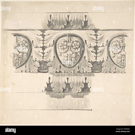 Classical Design Element With Leaves And Vines Artist Attributed To