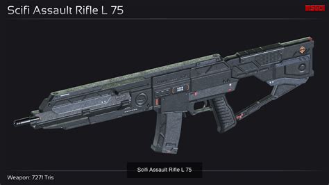 Scifi Assault Rifle Collection CGTrader