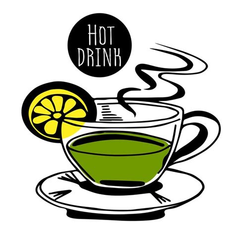 La bebida caliente es té verde vacaciones del día del té taza con