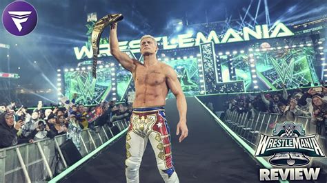 Wwe Wrestlemania 40 Noche 2 Review Y Resumen Youtube