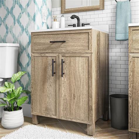 Style Selections Dolton 24 In Natural Oak Undermount Single Sink