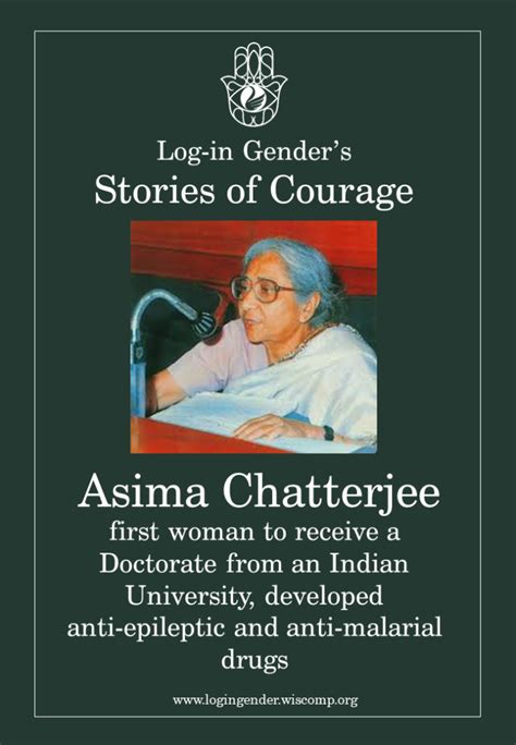 Stories of Courage #6: Asima Chatterjee – Log-in Gender