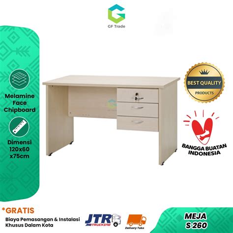 Jual Meja Kerja Kantor Staff Modern Minimalis Aditech S Baru