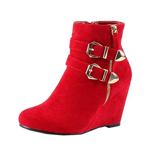 Amman Ankle Wedge High Heel Ankle Boots Dp