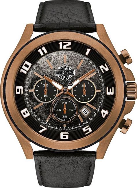 Đồng Hồ Bulova Harley Davidson Chronograph Watch 51mm