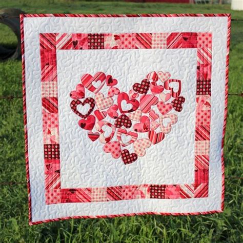 My Valentine Quilt Pattern Heart Quilt Pattern Applique Quilt