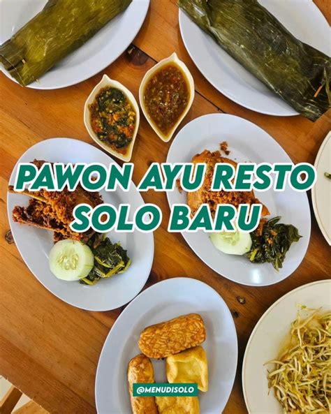 Buku Harga Menu Pawon Ayu Resto Solo Baru Buku Menu Di Solo Terbaru