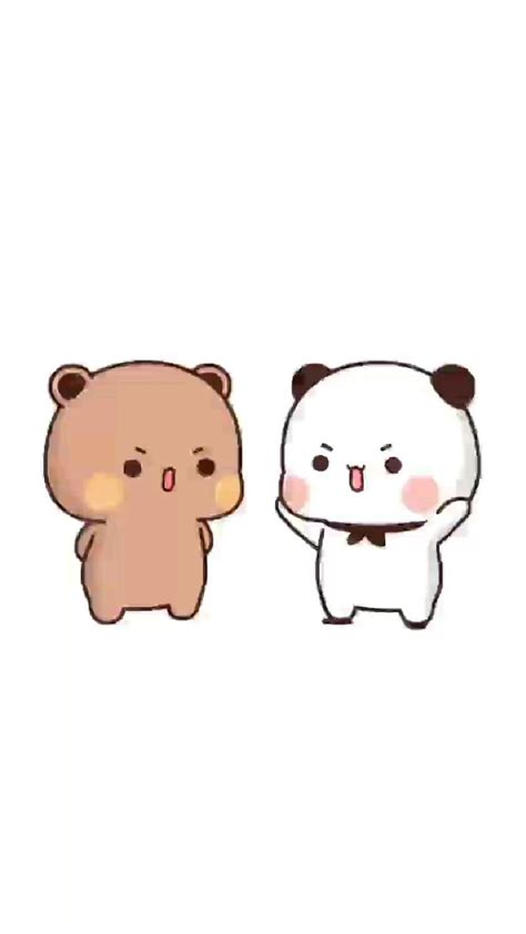 Bear panda fighting cute couple – Artofit