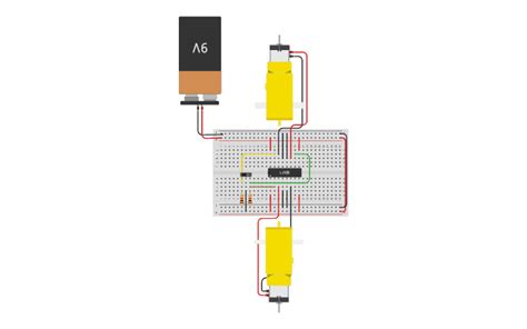 Circuit Design Puente H Sin Arduino Tinkercad