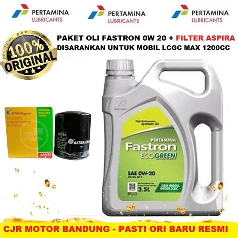 Jual Paket Oli Pertamina Fastron Techno Eco Sae W Mobil Lcgc