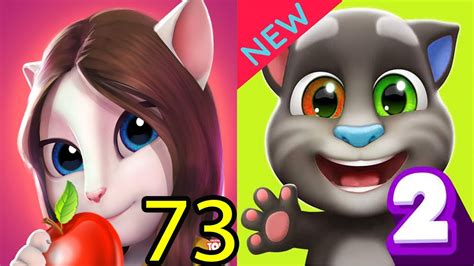 My Talking Angela 73 Vs My Talking Tom 2 Two Screen Android Gameplay Part 28 Youtube